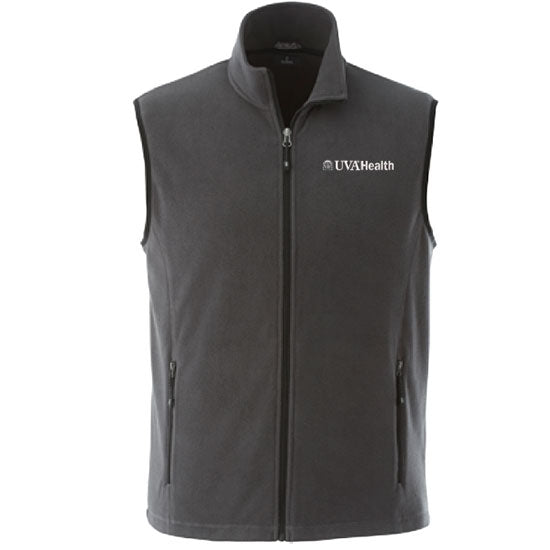 UVA Health System Men's Poly Fleece Vest - Gray