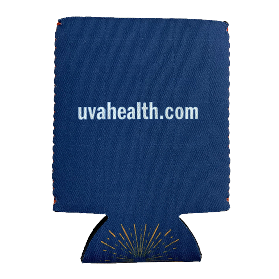 UVA Health System Team Store Neoprene Collapsible Can Insulator - Back View