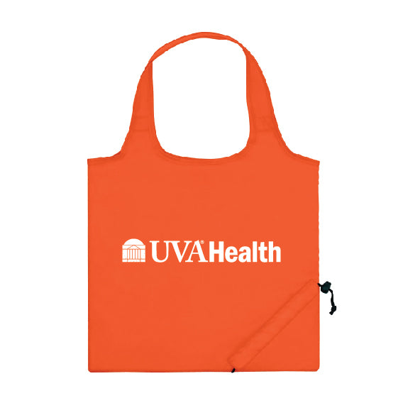 UVA Health System Foldaway Tote Bag - Orange