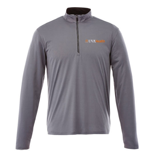UVA Health System Mens Vega Quarter-Zip Pullover - Gray