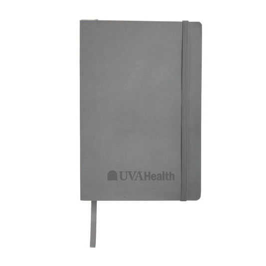 UVA Health System Soft Bound Journal 5" x 8" with Deboss Imprint - Grey