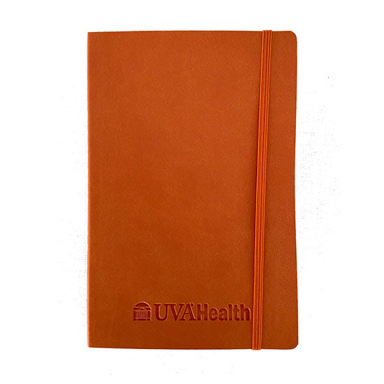 UVA Health System Soft Bound Journal 5" x 8" with Deboss Imprint - Orange
