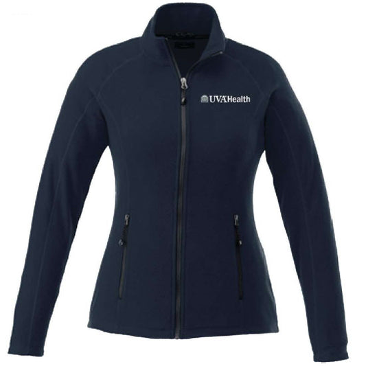 UVA Health System Women's Poly Fleece Full Zip Jacket  - Navy
