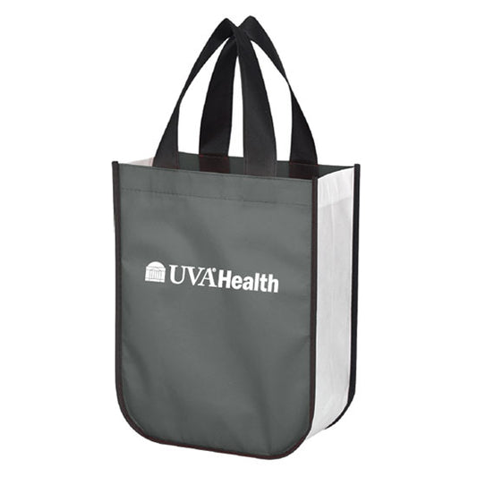 UVA Health System LOLA NON-WOVEN SHOPPER TOTE BAG WITH 100% RPET MATERIAL - Grey