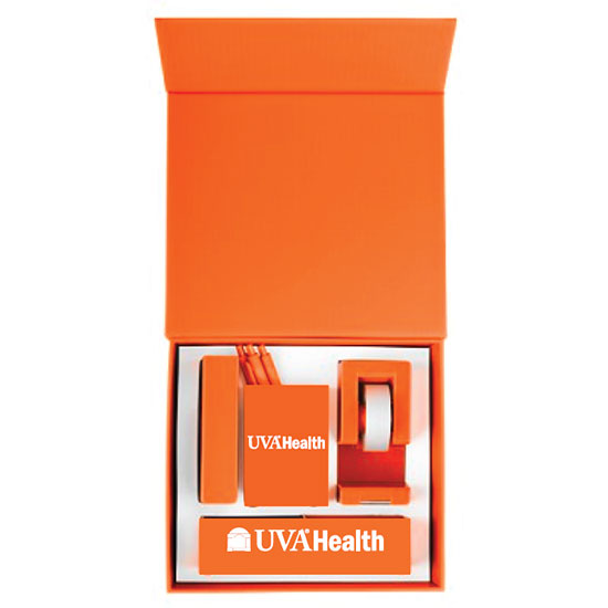 UVA Health System Desk Supplies Kit - Orange